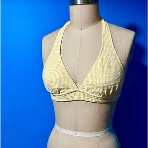 J. Crew bikini.  Top and bottom.  Seersucker